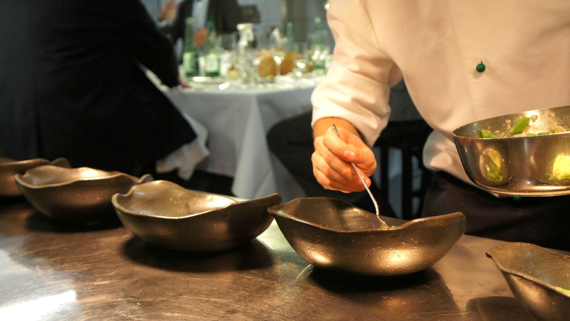 Küchentisch Deluxe im Restaurant Villers